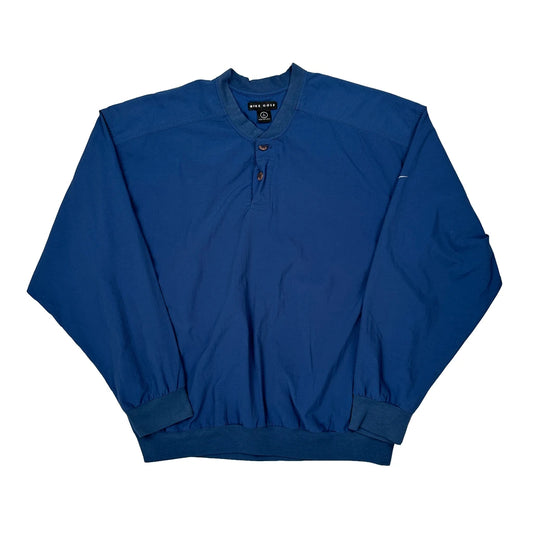 Nike Golf Windbreaker - Large Blue Cotton