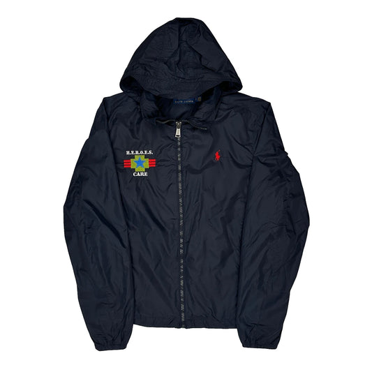 Vintage H.E.R.O.E.S. Camp Polo By Ralph Lauren Windbreaker - Small Navy Nylon