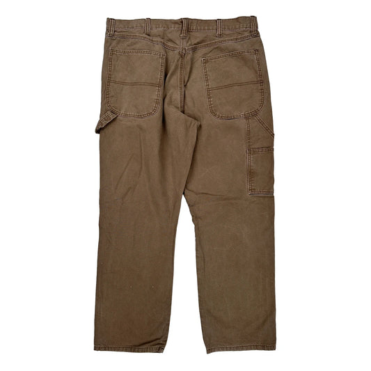 Unbranded Carpenter Trousers - 36W 30L Brown Cotton