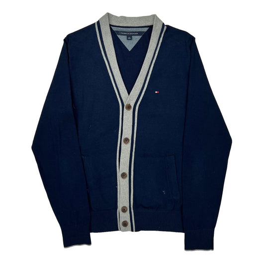 Tommy Hilfiger Cardigan - Large Grey Cotton