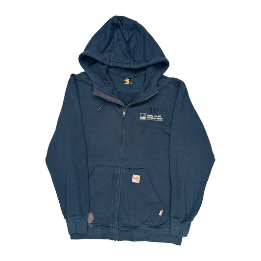 Pacific Gas And Electric Company Carhartt Hoodie - Medium Navy Cotton Blend