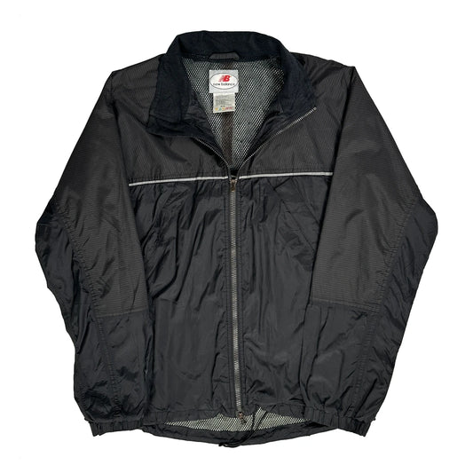 Vintage New Balance Windbreaker - Medium Black Polyester