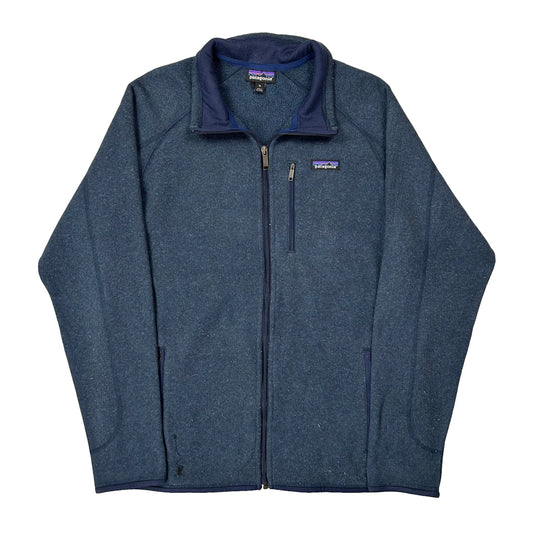 Vintage Patagonia Fleece Jacket - XL Blue Polyester