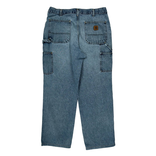 Carhartt Carpenter Jeans - 35W 32L Blue Cotton