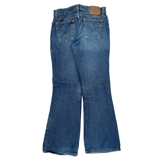 Levis Boot Cut Jeans - 28W US 4 Blue Denim