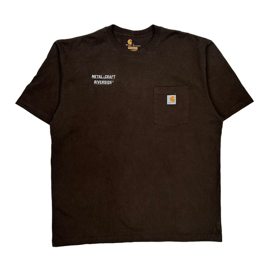 Metal Craft Riverside Carhartt T-Shirt - Large Black Cotton