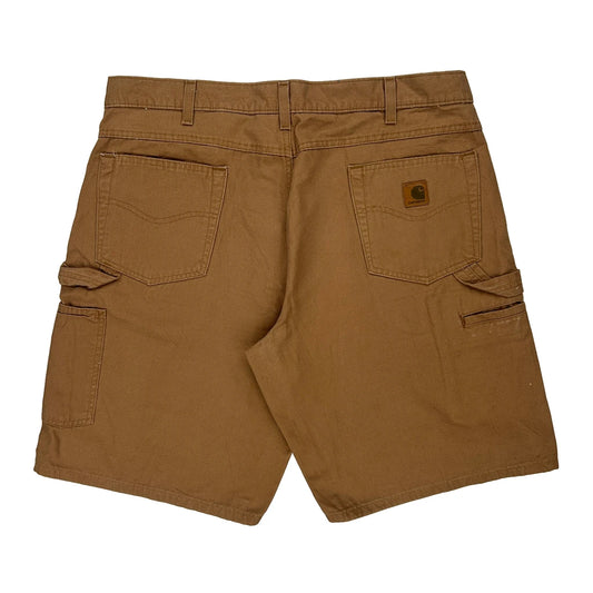 Carhartt Carpenter Shorts - 38W 10L Brown Cotton