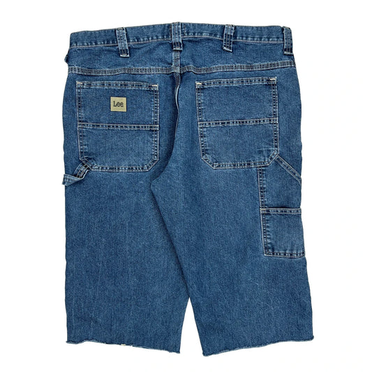 Lee Denim Shorts - 36W 12L Blue Denim