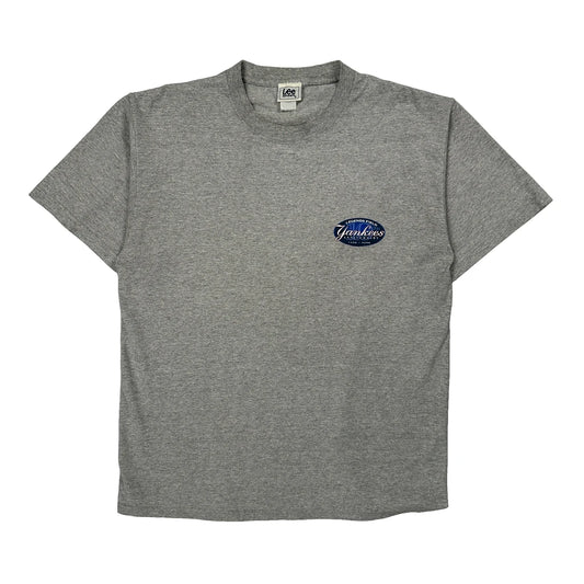 Yankees Lee Sport Graphic T-Shirt - Medium Gray Cotton