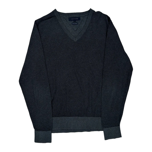 Tommy Hilfiger Jumper - Large Grey Cashmere Blend