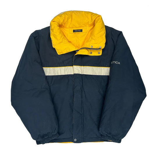Nautica Reversible Puffer - XL Navy Cotton