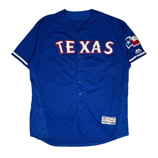 Texas Rangers • Beltre #29 Majestic Mlb Jersey - Large Blue Polyester