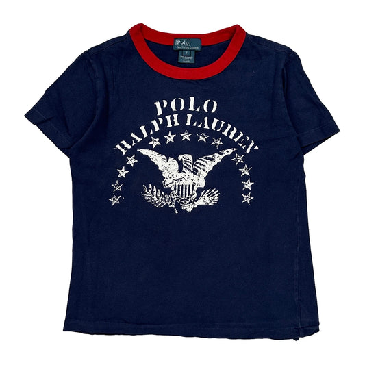 Age 7 Polo By Ralph Lauren T-Shirt - Small Navy Cotton