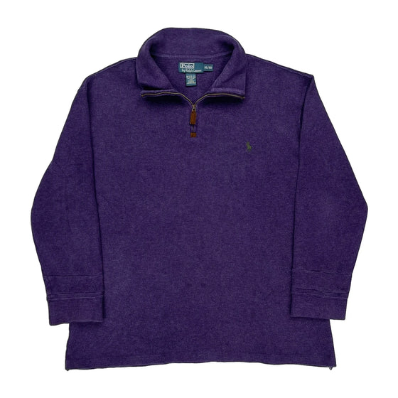 Ralph Lauren 1/4 Zip - XL Purple Cotton