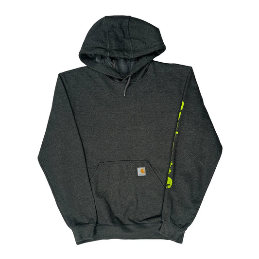 Loose Fit Carhartt Hoodie - Small Grey Cotton Blend