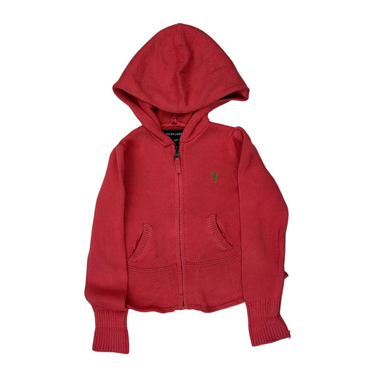 Age 4 Ralph Lauren Hoodie - XS Red Cotton