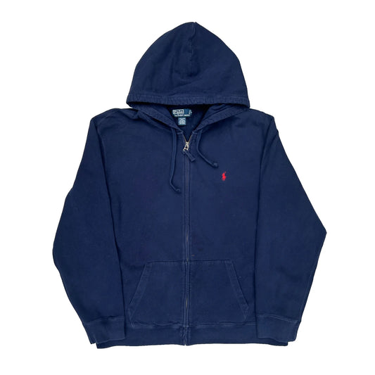 Vintage Polo By Ralph Lauren Hoodie - 2XL Navy Cotton