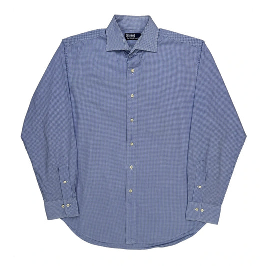 Polo By Ralph Lauren Checked Shirt - Large Blue Cotton