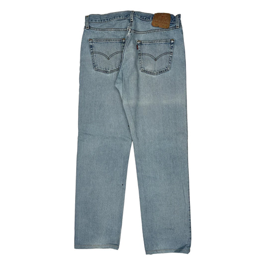 501 Levis Jeans - 33W 32L Light Wash Denim