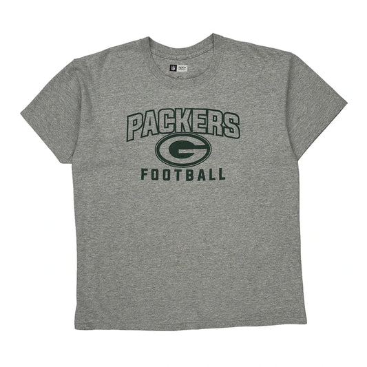 Green Bay Packers Nfl T-Shirt - Large Grey Cotton