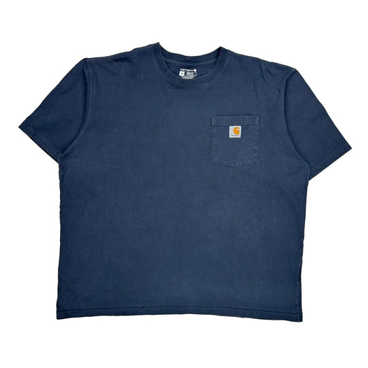 Carhartt T-Shirt - XL Blue Cotton