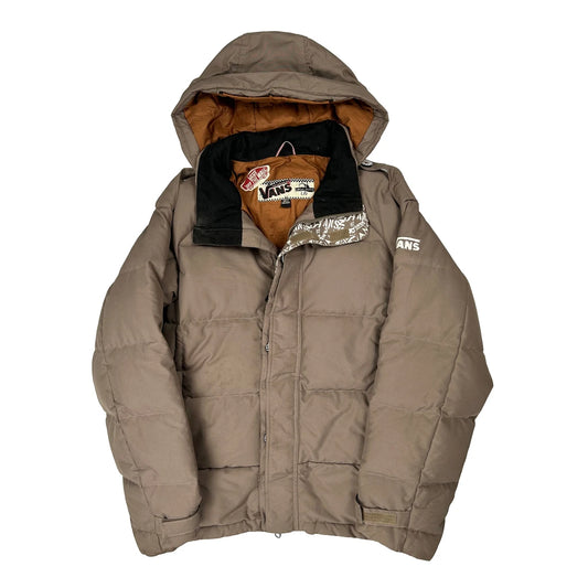 Vans Puffer - Large Brown Polyester