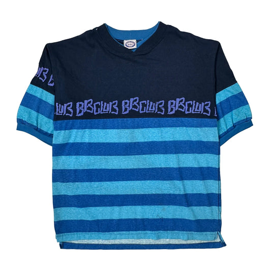 Vintage Barrier Beach Club Single Stitch T-Shirt - Medium Blue Cotton