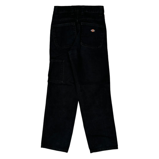 Dickies Carpenter Trousers - 26W 29L Black Cotton
