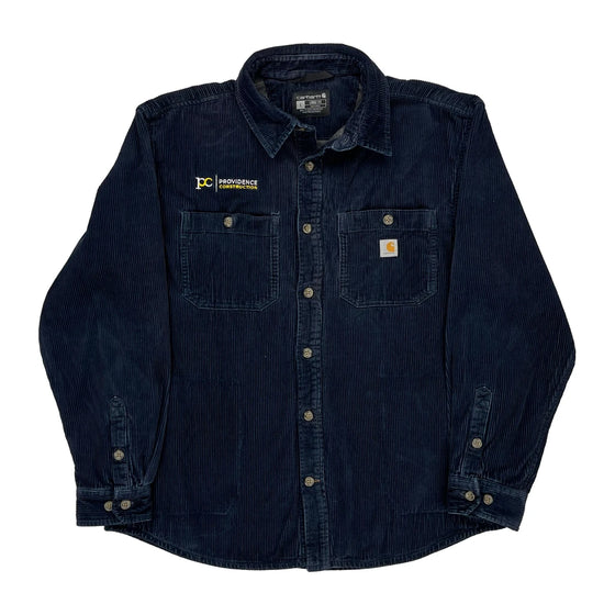 Carhartt Cord Shirt - Large Navy Cotton