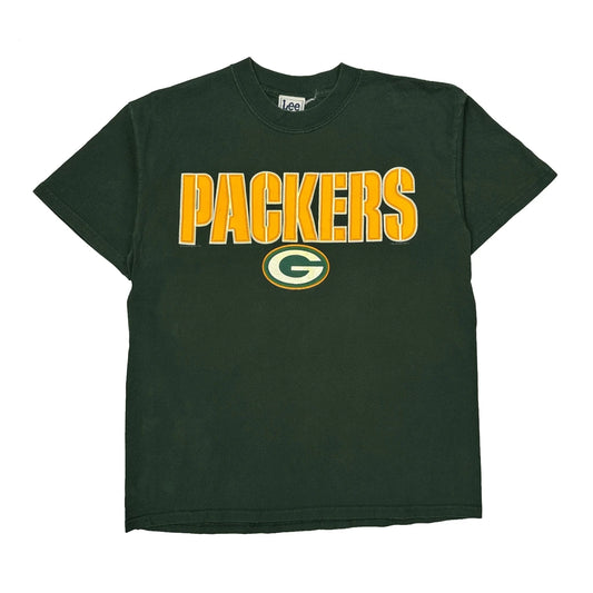 Vintage Packers Lee Sport Football T-Shirt - Large Green Cotton