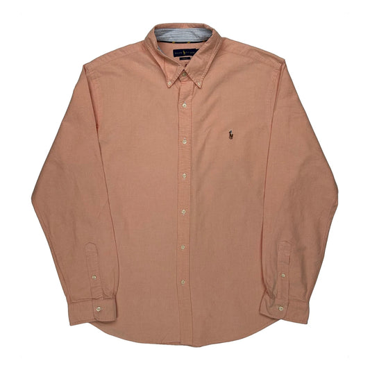 Ralph Lauren Slim Fit Shirt - 2XL Orange Cotton