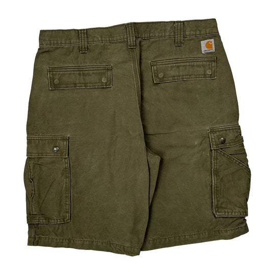 Carhartt Cargo Shorts - 35W 10L Green Cotton