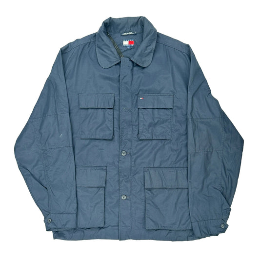 Tommy Hilfiger Jacket - Large Blue Nylon