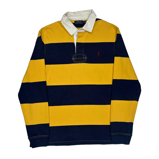 Polo By Ralph Lauren Striped Rugby Shirt - XL Navy Cotton