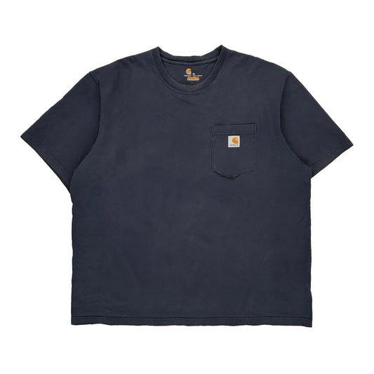Carhartt T-Shirt - XL Navy Cotton
