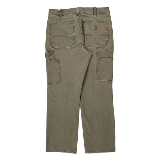 Carhartt Carpenter Trousers - 31W 29L Beige Cotton