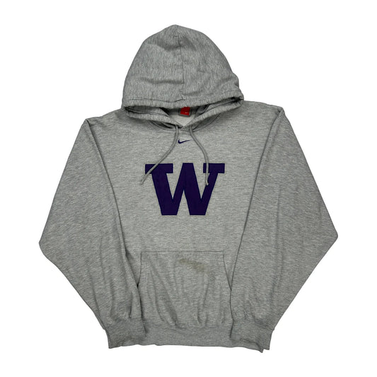 Nike College Hoodie - Large Grey Cotton