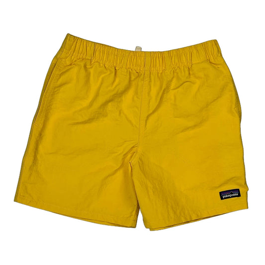 Age 10 Patagonia Swim Shorts - Medium Yellow Nylon