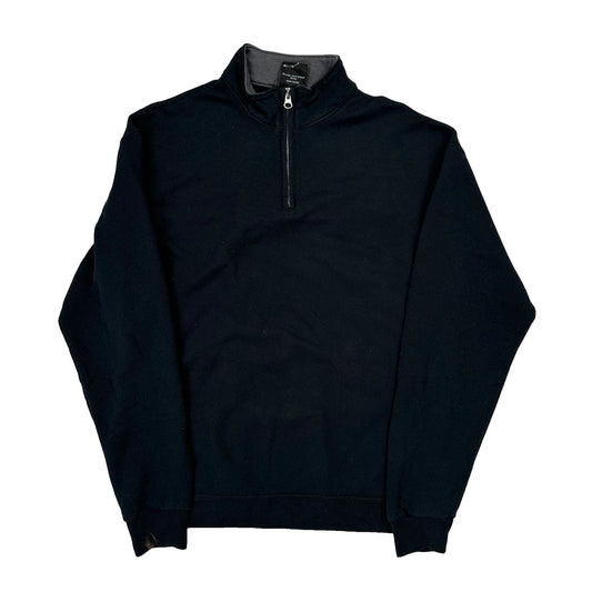 Harley Davidson 1/4 Zip - Medium Black Cotton