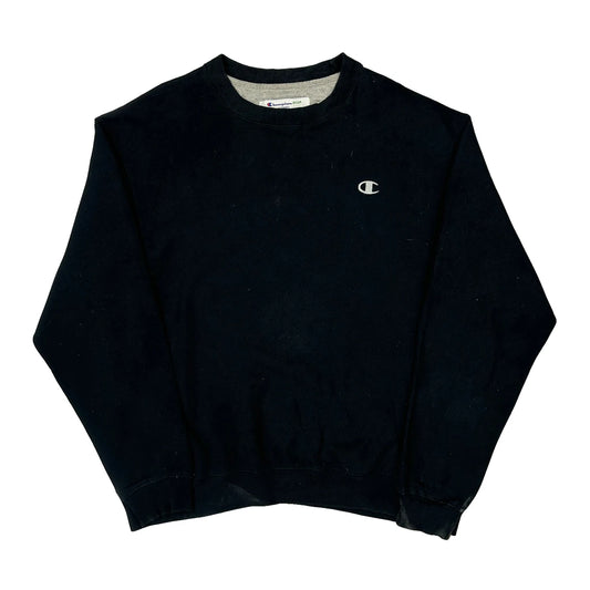 Champion Sweatshirt - Large Black Cotton