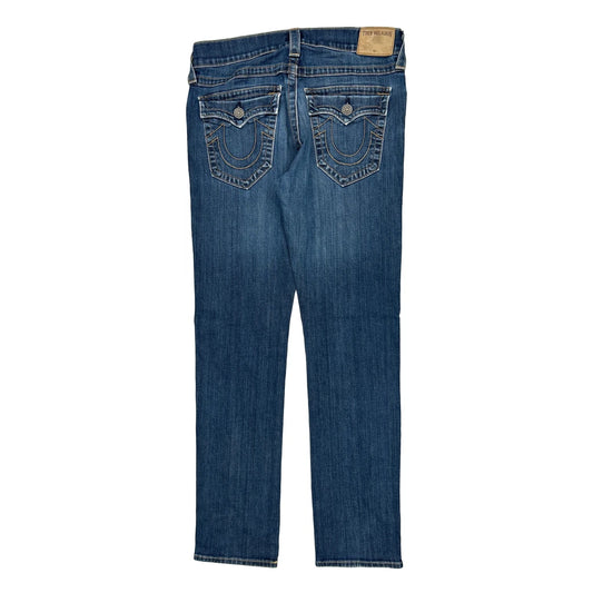 True Religion Slim Jeans - 32W 31L Blue Cotton
