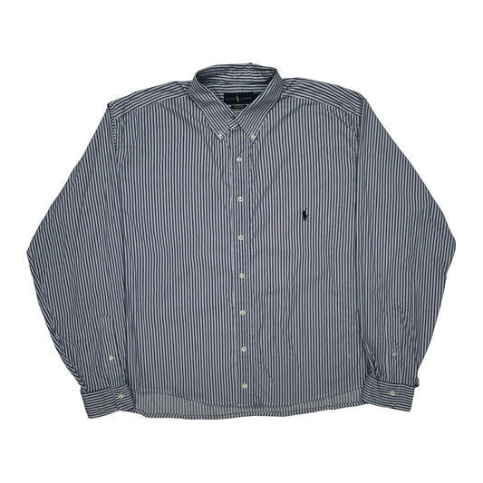 Ralph Lauren Striped Shirt - XL Blue Cotton
