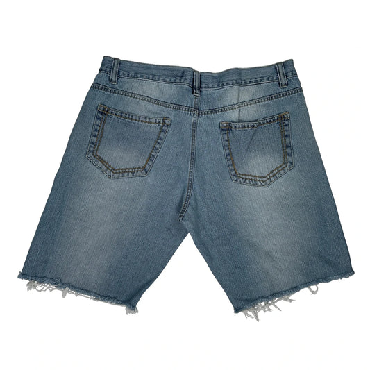 Avirex Denim Shorts - 40W 13L Light Wash Cotton