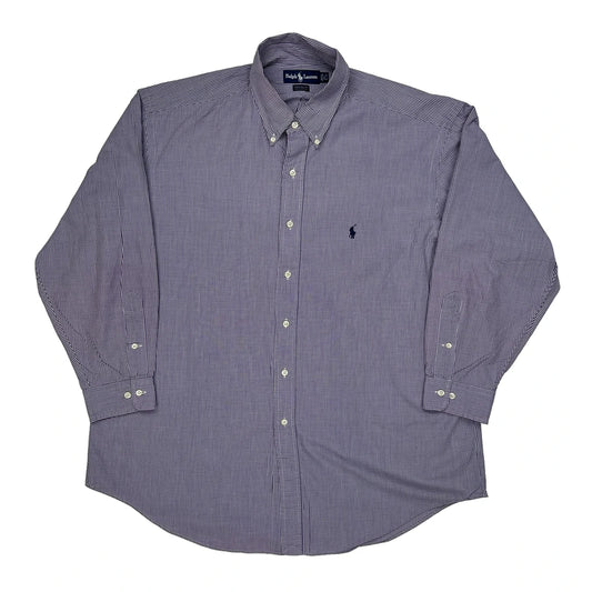 Ralph Lauren Checked Shirt - XL Purple Cotton