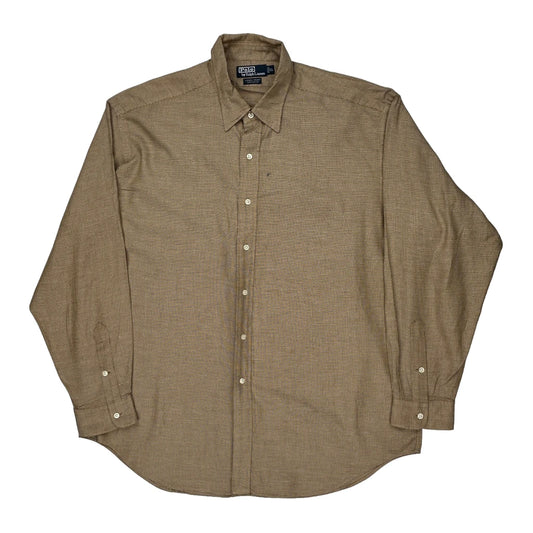 Lowell Sport Polo By Ralph Lauren Shirt - 2XL Brown Cotton