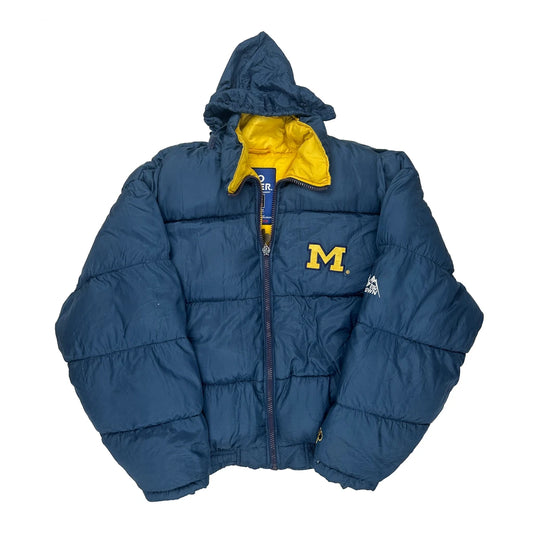 Michigan Pro Player College Puffer - XL Blue Down