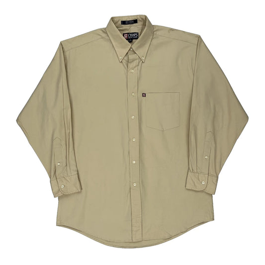 Chaps Ralph Lauren Shirt - Large Beige Cotton