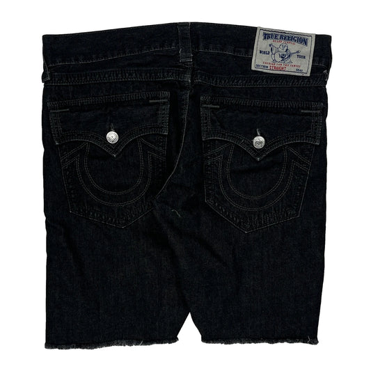 True Religion Denim Shorts - 36W 10L Black Denim