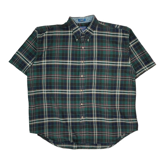 Pendleton Checked Short Sleeve Shirt - XL Multicoloured Cotton