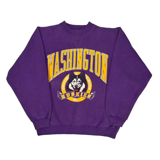 University Of Washington Huskies Galt Sand College Sweatshirt - Medium Purple Cotton Blend